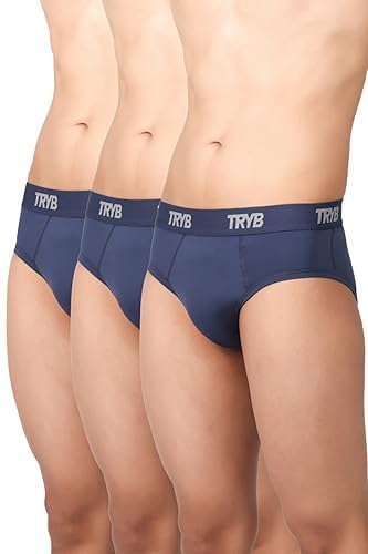 Image of TRYB Supporter for Cricket | Sports Underwear for Men | Stretchable Active Supporter Briefs | Pouch for Abdominal Guard | Light Weight, Breathable & Quick Dry | Gym Sports Innerwear Brief