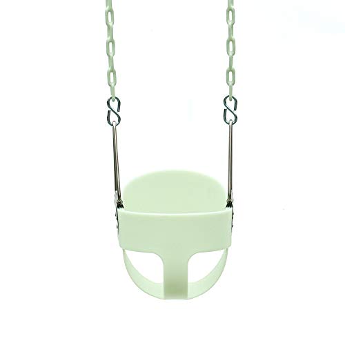 Noctilucent Swing Seat - Heavy Duty Chain Plastic Coated - Playground Swing Set Accessories Replacement