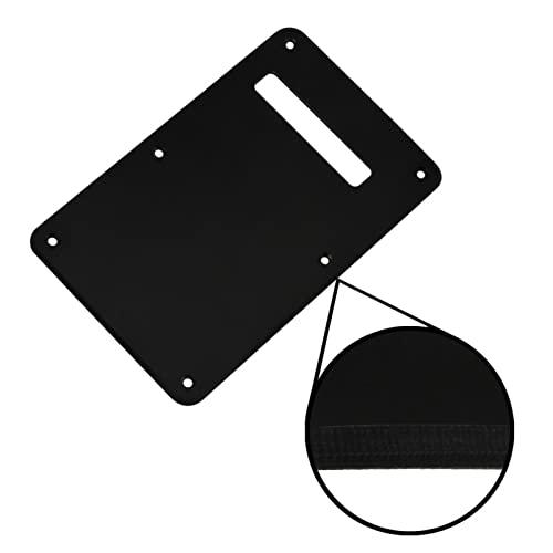 KLKL Noir 1ply Style Couvercle De Trémolo À La Plaque Arrière De Guitare avec des Vis pour Style Guitare Pickguard… - Les Beatles, Paul McCartney, John Lennon, RIngo Starr, George Harrison KLKL Noir 1ply Style Couvercle De Trémolo À La Plaque Arrière De Guitare avec des Vis pour Style Guitare Pickguard… – Image 3