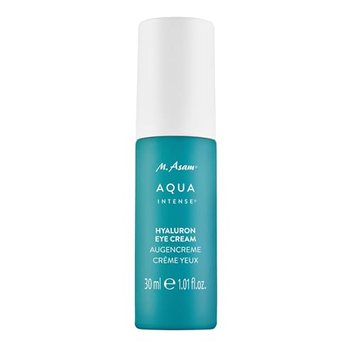 M. Asam Crema de ojos Aqua Intense Hyaluron (30 ml) – Cuidado de los ojos sin perfume con ácido hialurónico y silicio, hidrata y rellena las arrugas secas, para una zona de ojos fresca y radiante