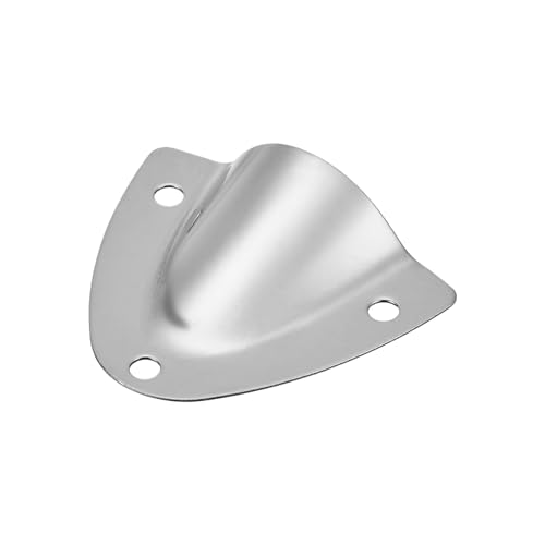 uxcell Marine Wire Cable Vent Cover, 1Pcs - Stainless Steel Clam Shell Hose Vent Cover, Transducer Mounting Plate for Boat Yacht (Silver, 1.54x1.77 Inch)