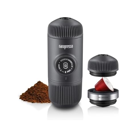 WACACO Nanopresso Portable Espresso Maker with NS Adapter Cover