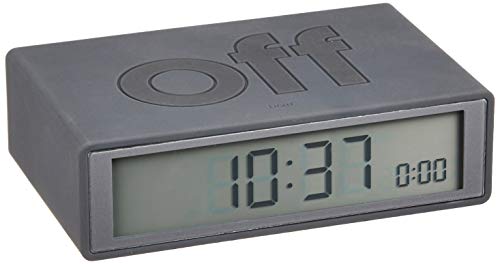 Lexon Flip On/Off Alarm Clock (Charcoal G3) #TOP1