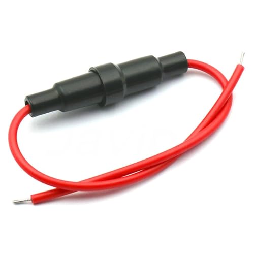 Porte-fusible en verre 6x30 mm fusible tubulaire à vis câble 22 AWG pour circuit électrique 250V