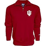 Blue 84 Men's Indiana Hoosiers Quarter Zip Sweatshirt Icon Team Color, Team Color, Large