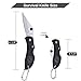 Keychain Knife - Surgical Stainless Steel Half-Serrated 1 7/8