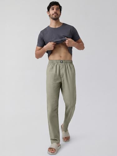 Image of XYXX Men's Pace Super Combed Cotton Regular Fit Solid Pyjamas