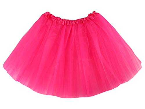 Alsino Kinder Tüllröcke Tutu Prinzessin Ballettrock mit elastischem Bund für Mädchen, TUT-023 pink