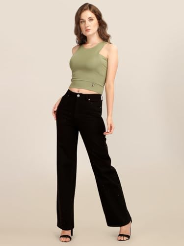 Image of Pista Pure Cotton Blend Solid Regular Top
