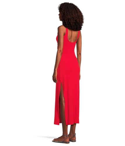 Image of L*Space Camille Dress for Women, Fitted Ribbed Maxi, Ankle Length, Sleeveless Scoop Neck, Side Slit & Waist Cutouts