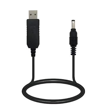 PDEEY Cabo de carregamento USB de substituição para Alexa Echo Dot 3ª geração, Dot 5ª geração, carregador Dot 4ª geração, (não para Echo 4ª geração) - Cabo de carregamento configurado de 5 V a 12 V