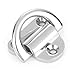 Atibin Heavy Stainless Folding Pad Eye Sail Steel D Ring Anchor Marine Deck Folding Pad Eye SUS316 8mm 5/16 Inch