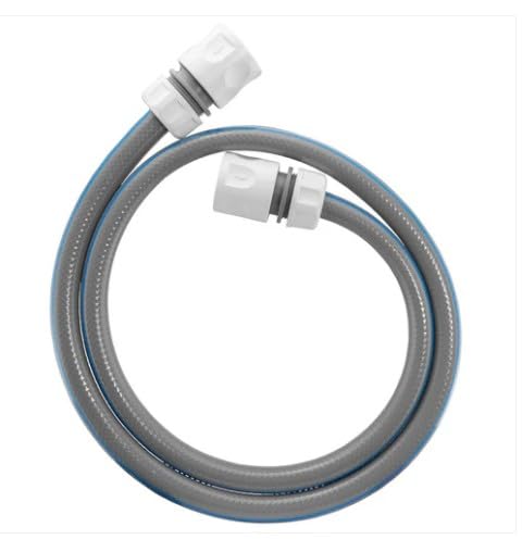 5m + 2 Connectors Garden Hose Set (Gray) - 4-Layer Garden Hose Pipe with 2 Hozelock-Compatible Connectors for Outdoor Watering Hose for Garden, Lawn & Car Wash