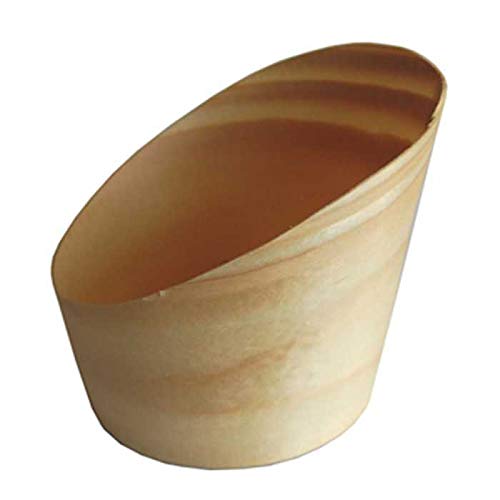 VERRINE ECOLOGIQUE en Bois DE PIN Clair Biodegradable par 50