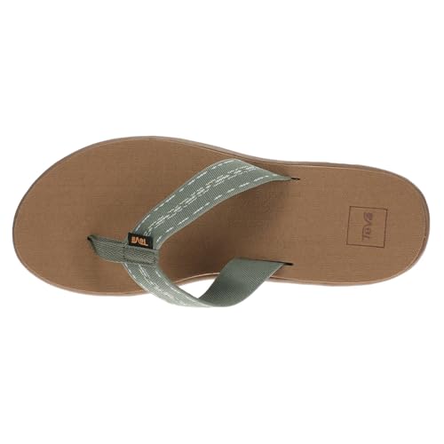 Image of Teva Women's Voya Flip-Flop, Road Race Deep Lichen, 12