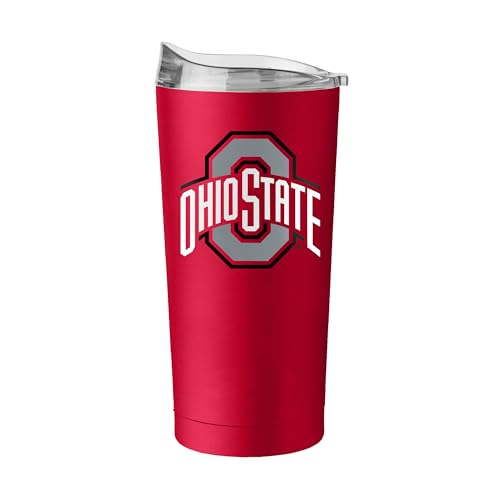 Image of Logo Brands NCAA 20 oz Powder Coat Stainless Tumbler -Double-Wall Insulated Everday Tumbler for Hot or Cold Drinks, High Lip Lid, Team Color