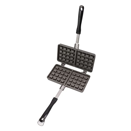 Herramienta de Fabricación de Gofres de Calefacción de Uniforme con Recubrimiento sin Palo y Extendido Aislada, Fabricante de Gofres de Desayuno de Aleación de Aluminio para