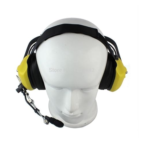 �~���^���[ �m�C�Y�L�����Z�����O �I�[�o�[�w�b�h �w�b�h�Z�b�g �C���z�� �u�[�� �}�C�N PTT 2�s���t�� I~om Max~n Yae~u Vert~x ���W�I�p(Yellow)