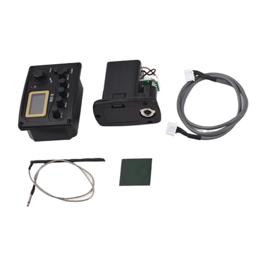 サウンドホールピックアップ アコースティックギターピックアップ ギターピックアップイコライザー ボリューム/ベース/ミドル/トレブル/プリアンプ/MIC.PI ピックアップチューナー/位相