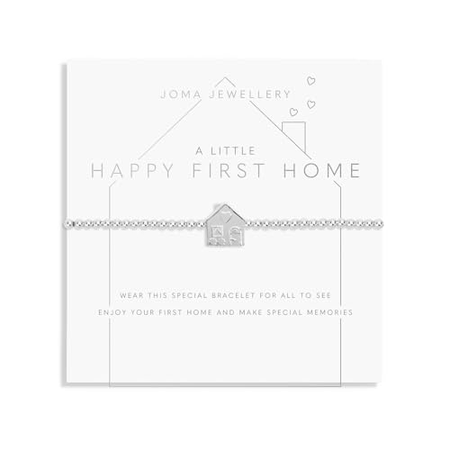 Bracelet A Little Happy First Home Joma Jewellery plaqué argent extensible de 17,5 cm