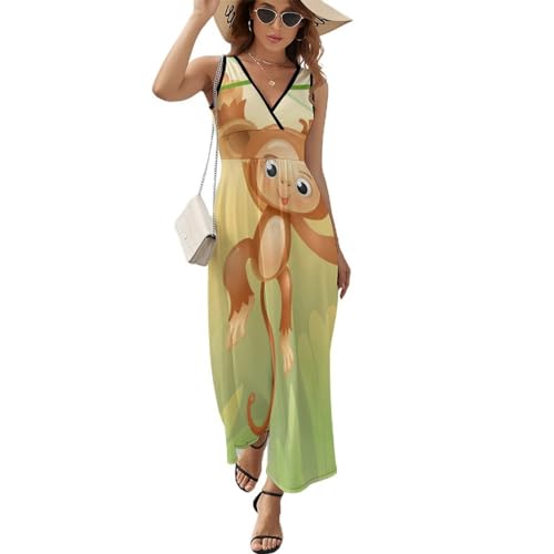 Robe maxi col V fluide : restez au frais avec style malgré la chaleur