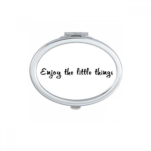 Miroir de poche cadeau idéal avec motif mignon et sa citation positive