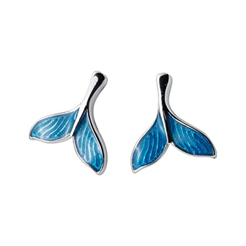 Boucles d'oreilles queue de sirène en argent 925, le cadeau femme idéal