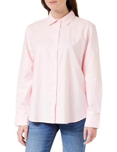 Tommy Hilfiger Damen Bluse Oxford Relaxed Shirt Hemdbluse, Rosa (Light...