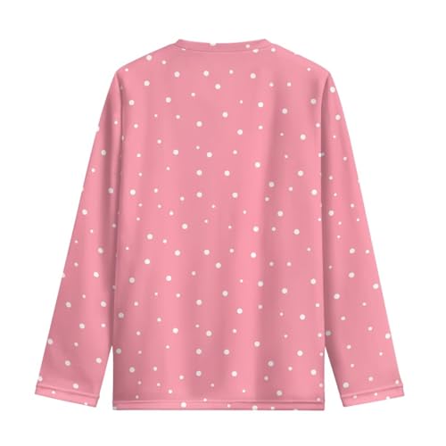 Image of Long Sleeve Shirts for Girls Casual Crewneck Tops Fall Winter Outfits for 3-16 Years Old