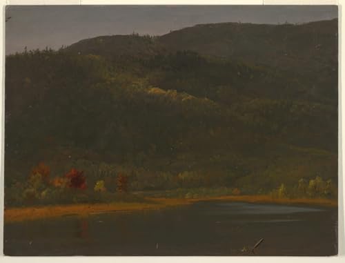 Tableaux peinture murale nordique paysage d'automne par Frederic Edwin Church toile de salon 60x90cm