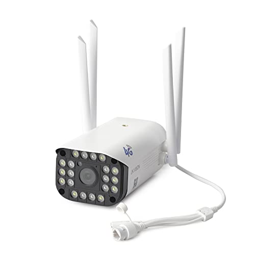 Image of JK Vision 3MP WiFi 4G SIM CCTV Bullet Camera, Color Night Vision, Audio Record, Two Way Talk, Memory Card Supported, All SIM Support (JIO, Vodafone, Airtel, Compatible with J.K.Vision BNC