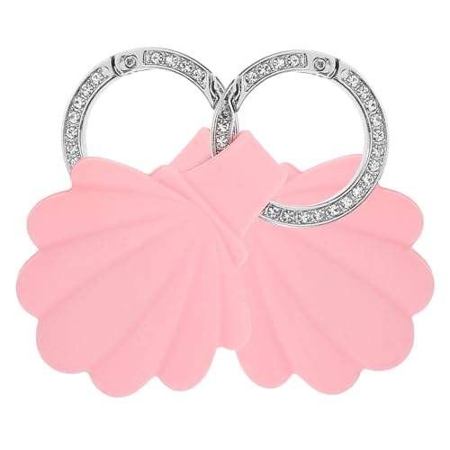 Pinza magnética para sombrero INOOMP de silicona rosa con forma de concha para viaje