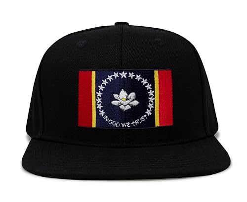 Image of International Tie State Hat for Men and Women, Adjustable Snapback Trucker Baseball Cap with Embroidered Patch
