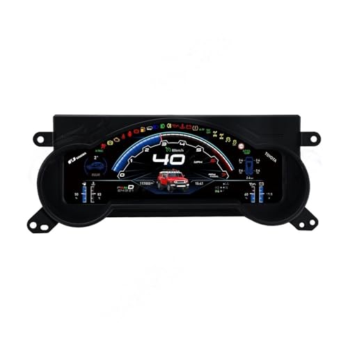 Car Digital Cluster Dashboard Compatible for Toyota Land Cruiser FJ 2007-2022 Auto Instrument Meter Screen TPMS Head Unit Virtual Cockpit(360 Camera)