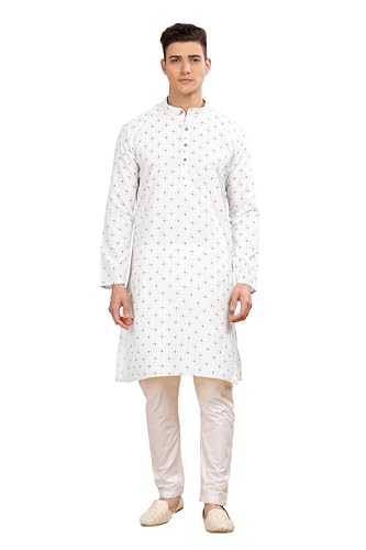Image of BE ACTIVE Cotton Kurta for Men | Traditional and Stylish Design | Indian Kurta | Full Sleeve Kurta