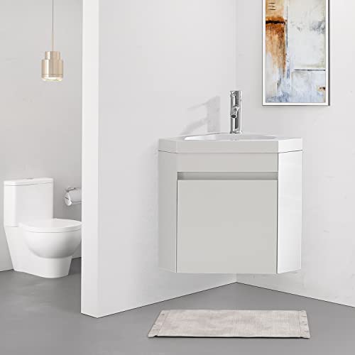 Wonline USBR4617 16 Inch Corner Bathroom Vanity Sink Combo thumb #5