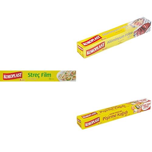 iView HD Koroplast Mutfak Paketi (Streç Film 15 M + Alüminyum Folyo 8 M + Hazır Kesilmiş Pişirme Kağıdı 16 Adet)
