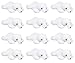 Wildlife Tree 12 Pack Polar Bear Mini 4” Small Stuffed Animals, Bulk Bundle Zoo Animal Toys, Arctic Party Favors for Kids