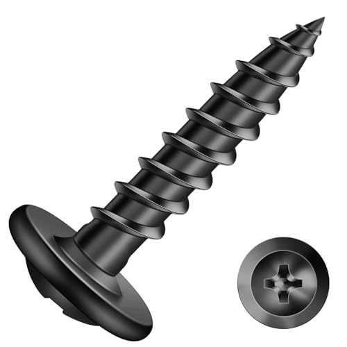 #8 x 3/4" Wood Screw 500Pcs Alloy Steel Standard Thread Truss Head Fast Self Tapping Black Oxide by SG TZH by SG TZH - Used condition - US$13.04