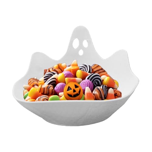 Platos fantasmas de Halloween, bandeja de servir en forma de fantasma para aperitivos, quesos, embutidos y aperitivos con función decorativa, cocina, comedor, o c
