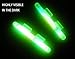 100pcs Fishing Glow Sticks Rod Tip Glow Sticks Fishing Rod Floats Glow Stick Fishing Rod Night Fishing Light Fishing Green Fluorescent Light (XL (3.3 * 3.7 MM))
