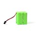 Himoto HSP 7.2V 1800mAh NI-MH Akku mit 2-Poligem SM-2P Anschluss-Stecker für RC Modelle Bagger HuiNa 1572, Militär Trucks, Boote, Schiffe, Fahrzeuge, Crawler, Buggy