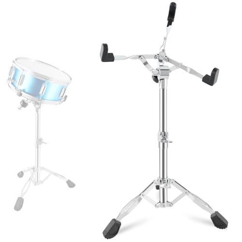 ROWELL Snare Drum Stand for 10-14 Drums & Practice Pads,Heavy-Duty 28mm Pipe, Adjustable Height...