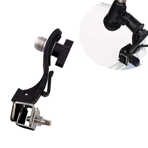 Clamp para micrófono de aro de batería ajustable miniatura 2