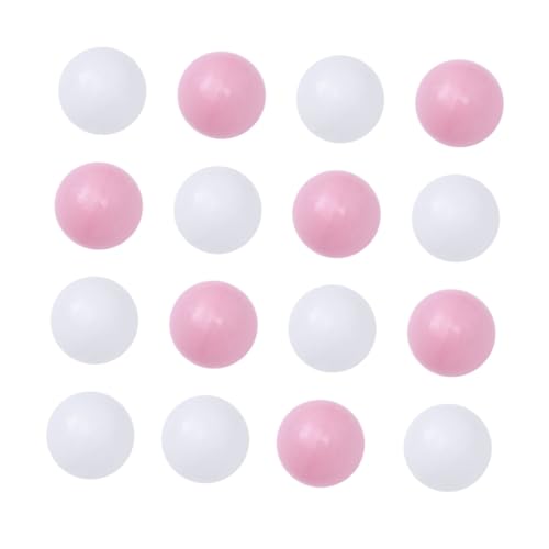 GALPADA 100 Pcs Thicken Plastic Ocean Balls for Fun Wave Balls Pink White Bathtub for Imaginative Playtime Garden