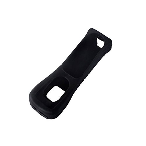 GAOHOU 1 coque souple en silicone pour télécommande Nintendo Wii Noir
