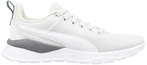 Image of PUMA Unisex Low-Top Sneaker, Nimbus Cloud White Varsity Green, 8 US Men