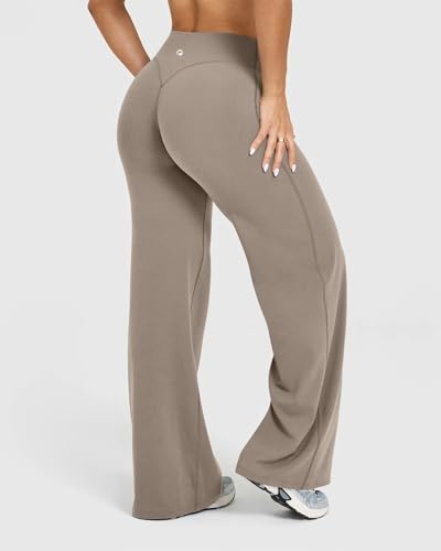 Image of OQQ Yoga Pants Women Casual Soft Straight Leg Bottoms