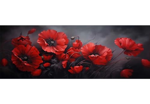 DIY Diamond-Painting Coquelicot Strass 5D Kit Complet 150x50