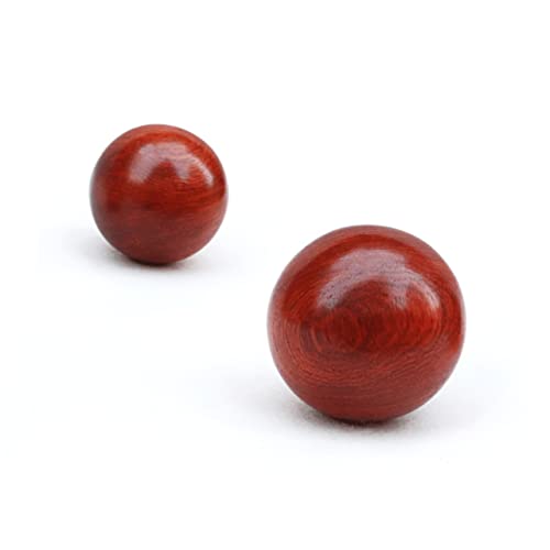 HAPINARY Rosewood Massage Balls Hand Message Balls for Improved Joints Blood Circulation Sleep (2pcs 5cm Diameter)